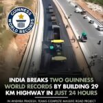 “India Breaks Guinness Record with 24-Hour Highway Paving in Andhra Pradesh