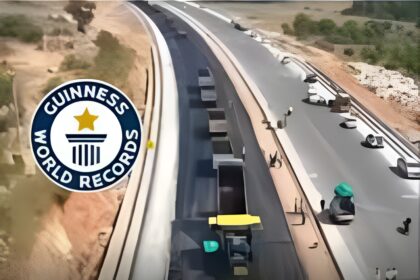 “India Breaks Guinness Record with 24-Hour Highway Paving in Andhra Pradesh