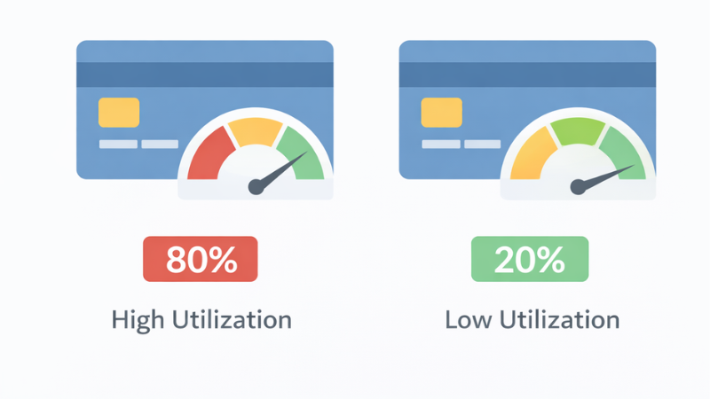credit utilization example credit score
