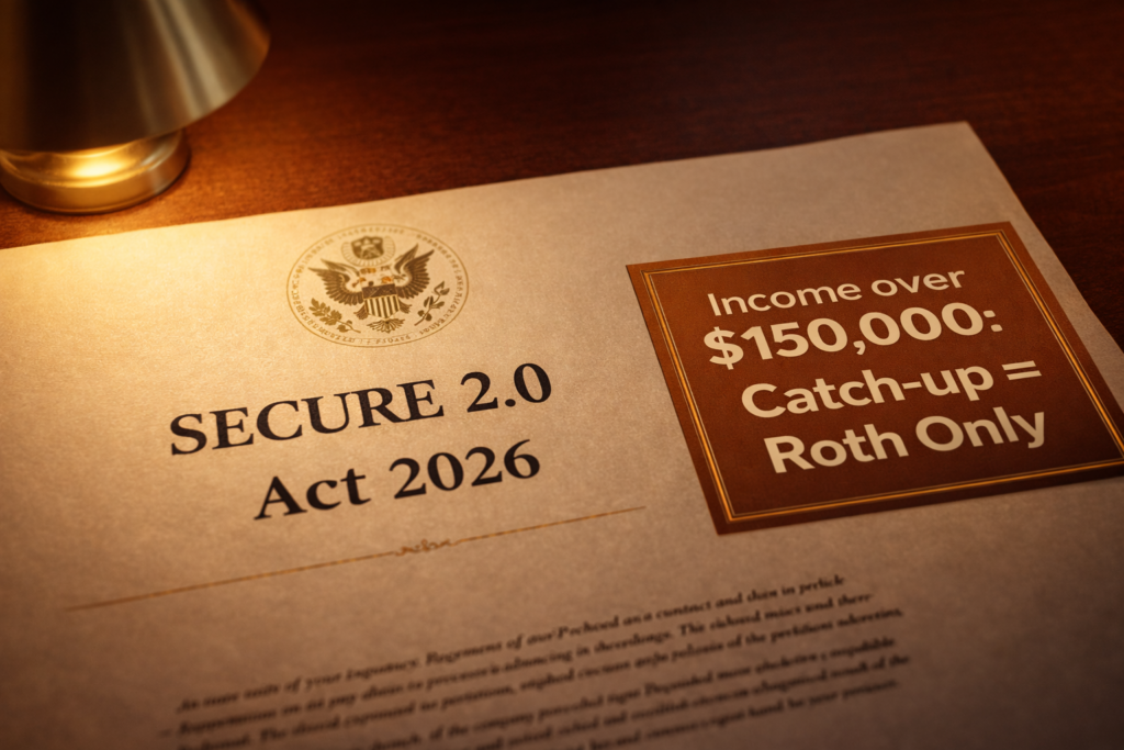 SECURE 2.0 Act 2026 mandatory Roth catch-up contribution rule for income over $150,000