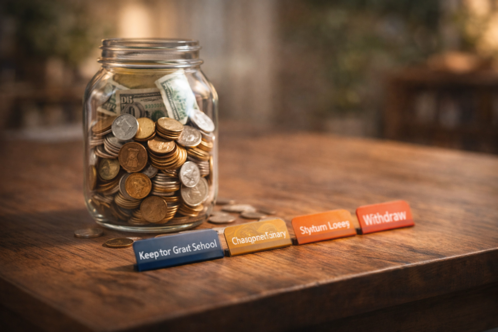 Options for remaining 529 balance after reaching the $35,000 Roth IRA rollover lifetime cap