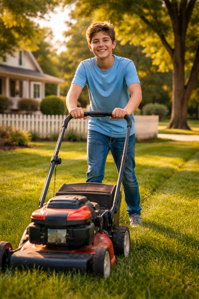Teenager mowing lawn to earn income qualifying for custodial Roth IRA contribution