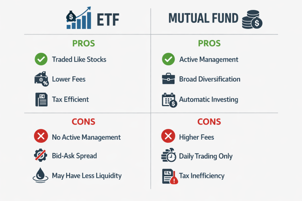 ETF vs index fund comparison