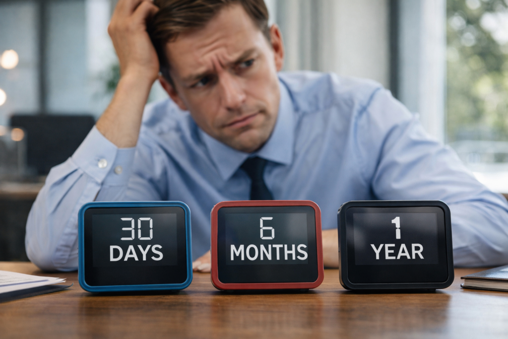 Person analyzing multiple timelines representing different Roth IRA withdrawal rules