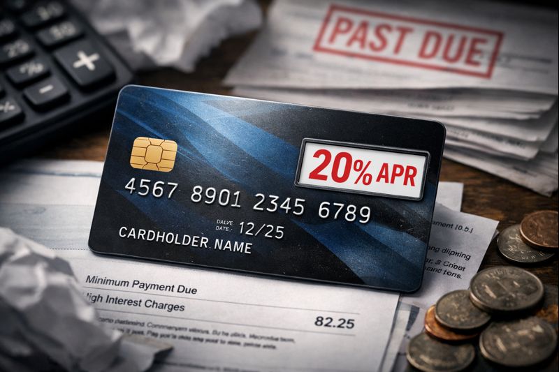 Credit card with high APR