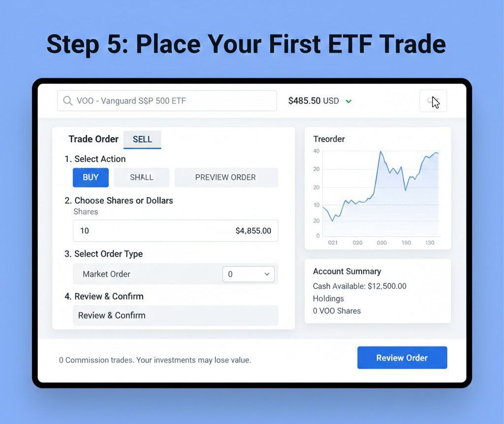 Step-by-step investing process brokerage