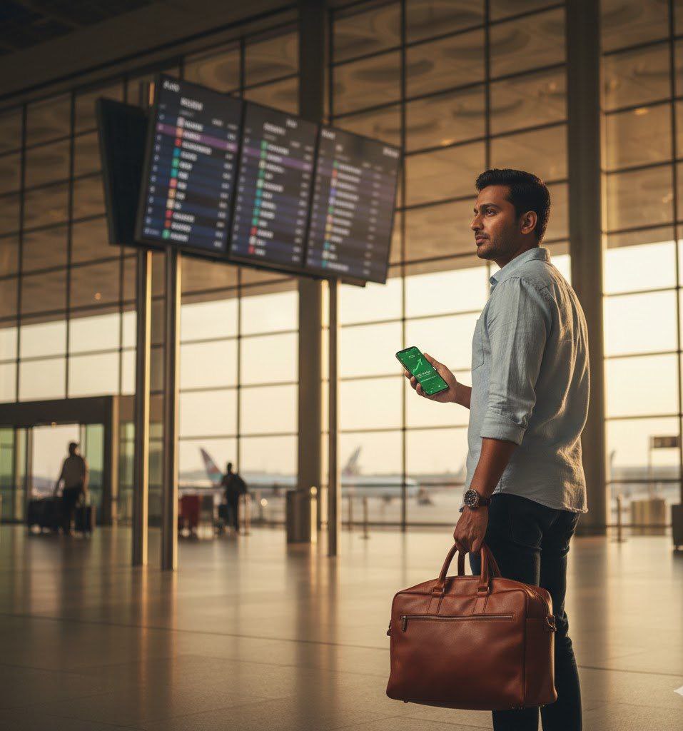 H1B visa holder at airport departure gate considering what happens to Roth IRA account when leaving the United States