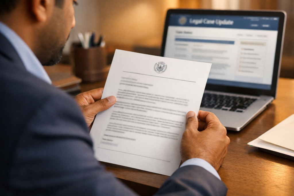 H-1B visa holder reviewing $100,000 supplemental fee impact document at home office desk