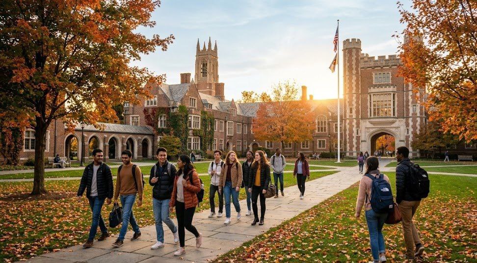 University campus representing cap-exempt H1B visa employers in the USA